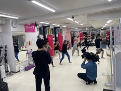NHK　あさイチ　キックボクシング撮影　ビューティーキックス